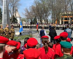 Студенты колледжа приняли участие в торжественном открытии «Вахты памяти – 2024»